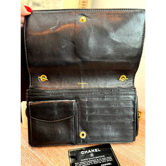 *RARE* Vintage Chanel WOC | Black | Caviar Leather | VGUC - Picture 7 of 8